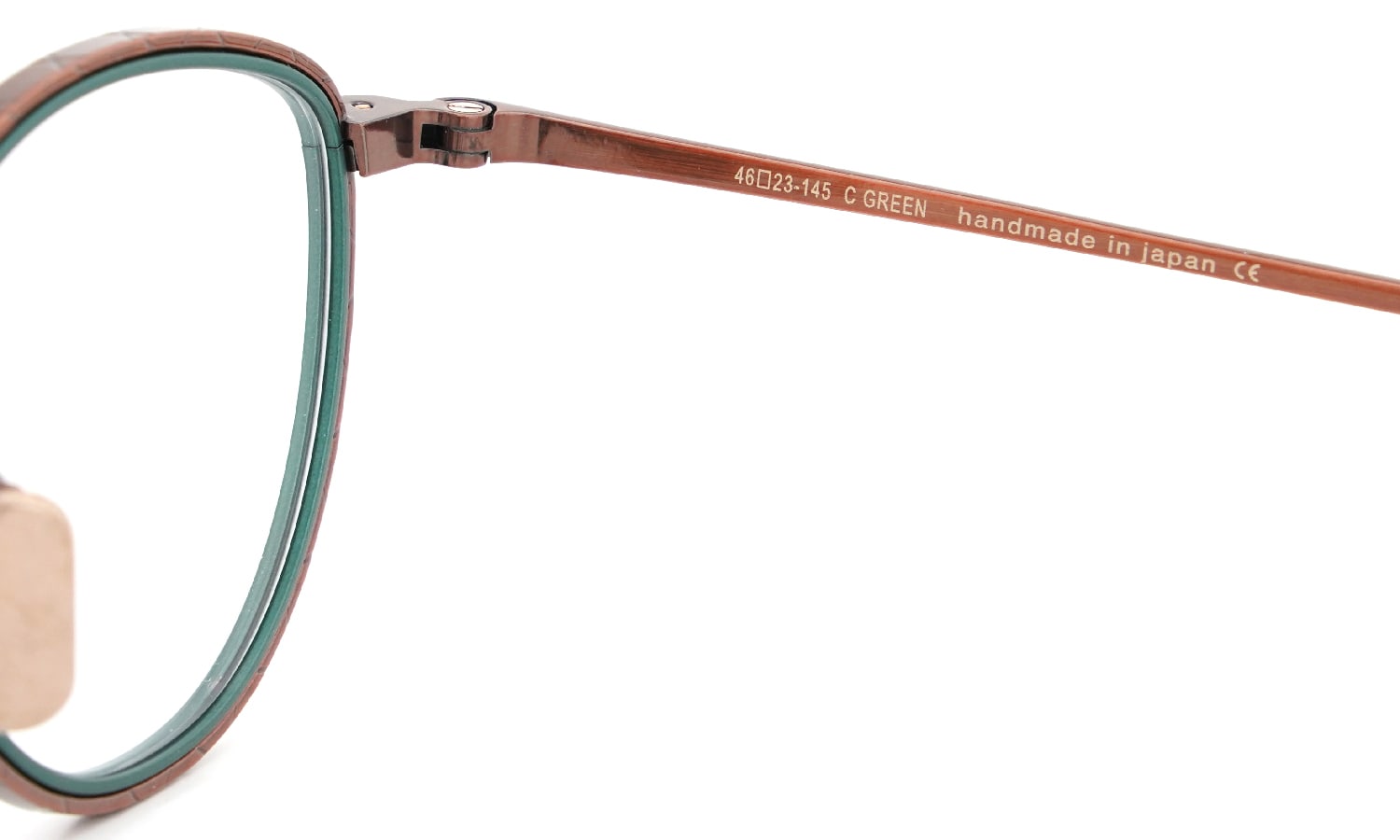 OG×OLIVERGOLDSMITH for ポンメガネ 限定生産 ACTRESS 46-3 col.C GREEN