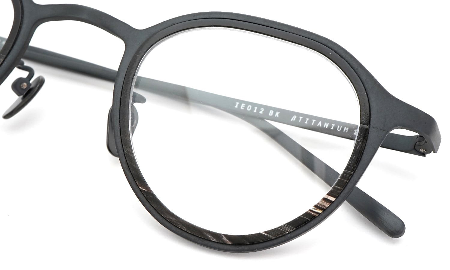 I.ENOMOTO 限定生産メガネ IE012 Buffalo horn BK/ZEEBRA