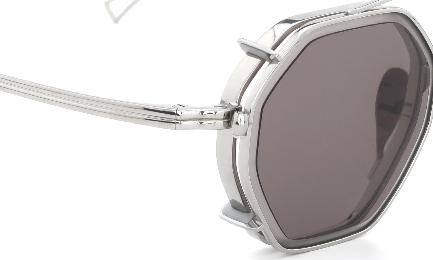 KameManNen クリップオンサングラスセット KMN-152 44size TS/ Gray-lens