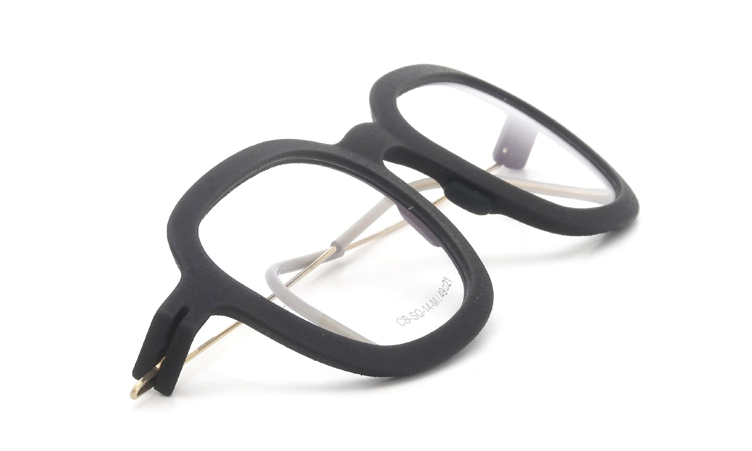 Annu メガネ Clip Bold Square 14 M BLK/Gold