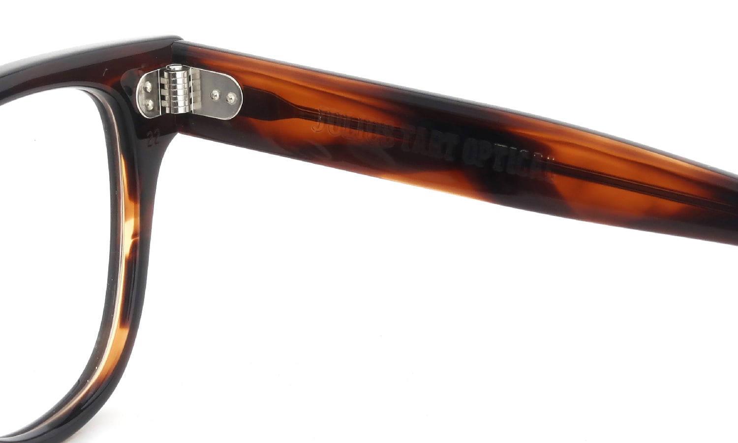 JULIUS TART OPTICAL メガネ BRYAN-48-22 DEMI-AMBER