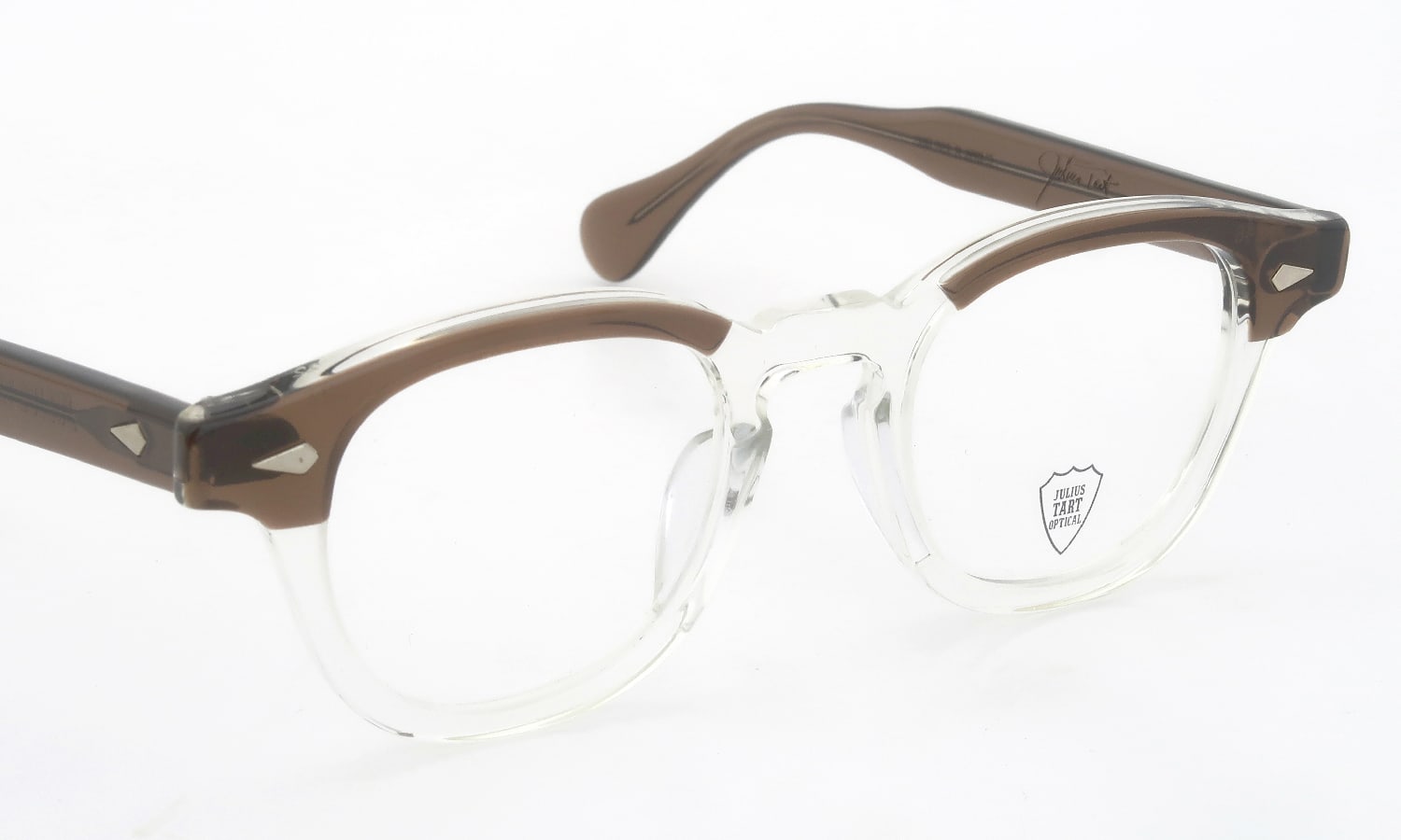 JULIUS TART OPTICAL メガネ AR-46-22 PL-002U BROWN BROW