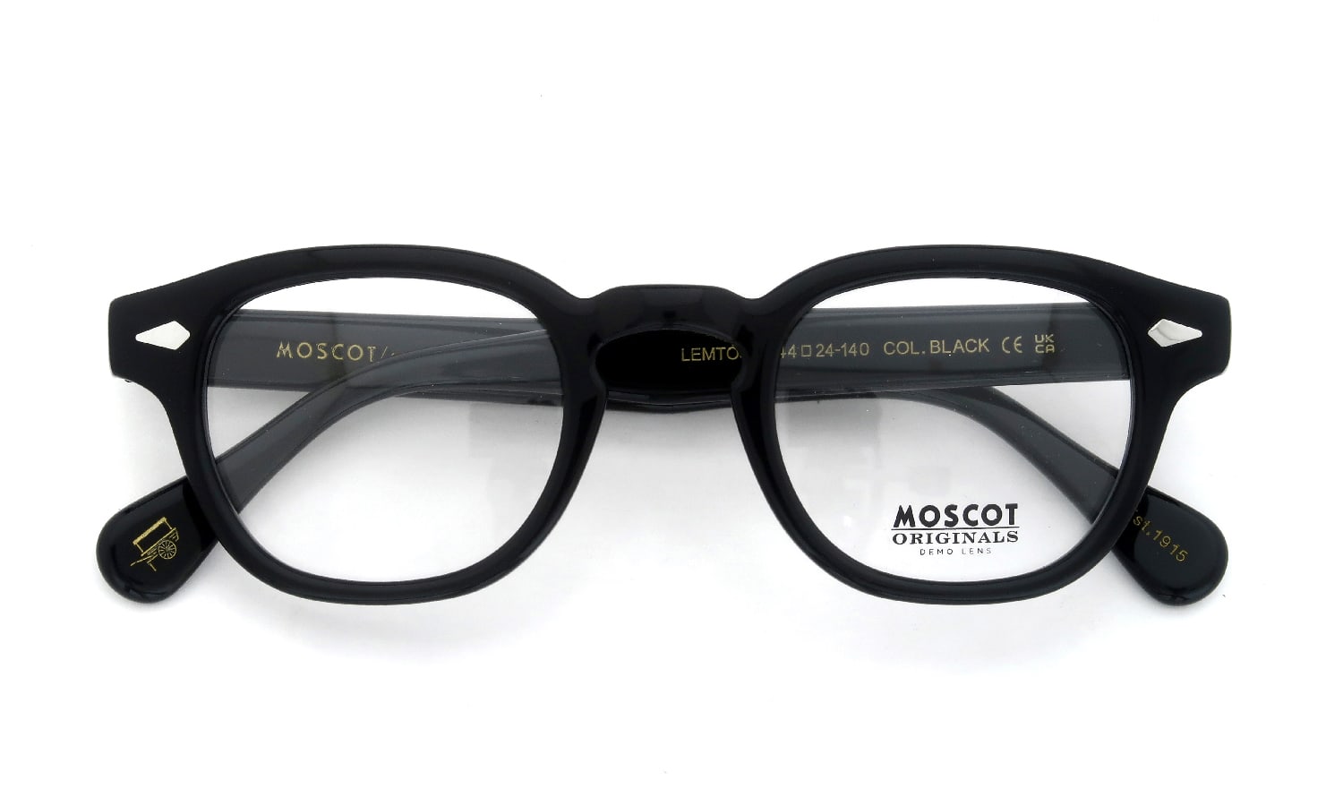 ディータMOSCOT LEMTOSH / モスコット レムトッシュ 44 BLACK