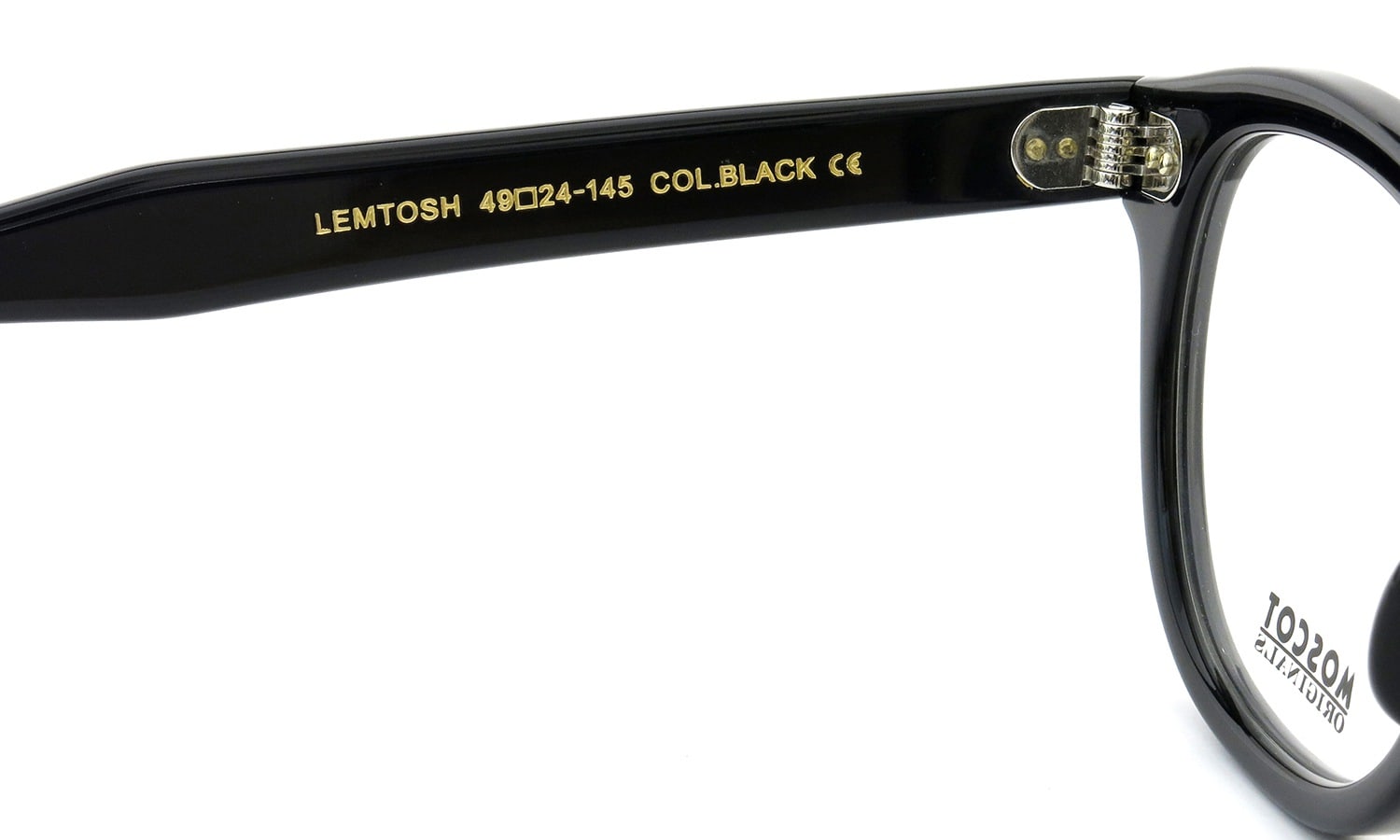 MOSCOT メガネ通販 LEMTOSH  BLACK 49size