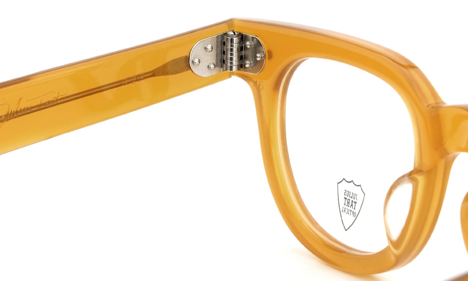 JULIUS TART OPTICAL メガネ通販 FDR-46-22 PL-005S VINTAGE YELLOW