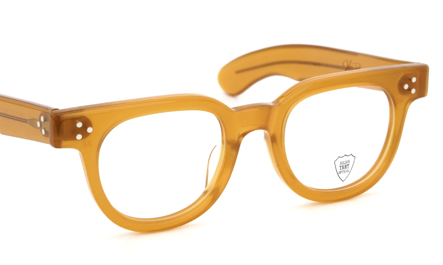 JULIUS TART OPTICAL メガネ通販 FDR-46-22 PL-005S VINTAGE YELLOW