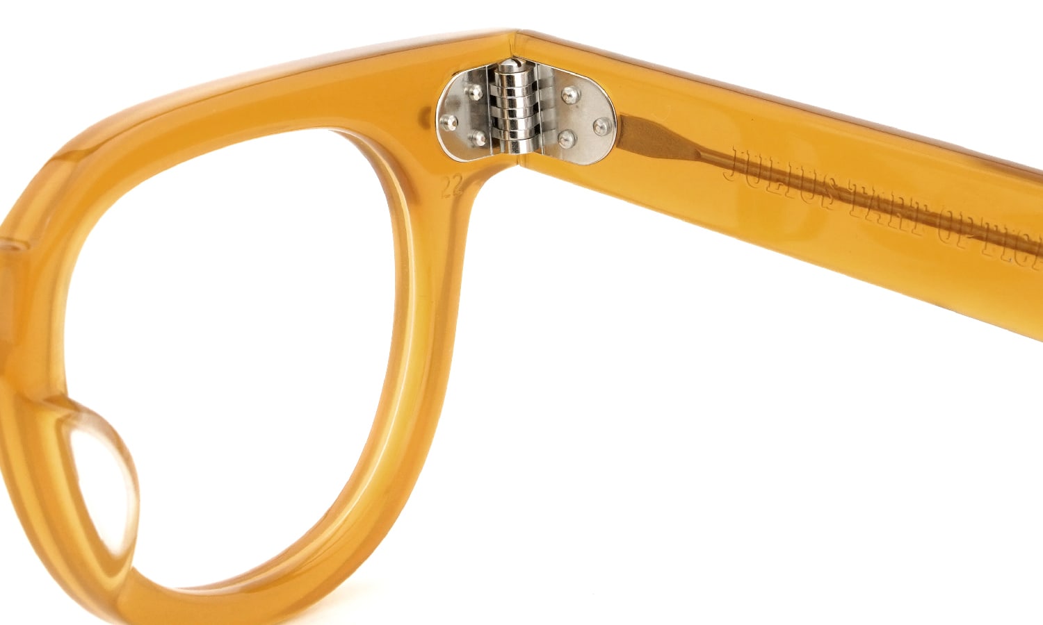 JULIUS TART OPTICAL メガネ通販 FDR-46-22 PL-005S VINTAGE YELLOW