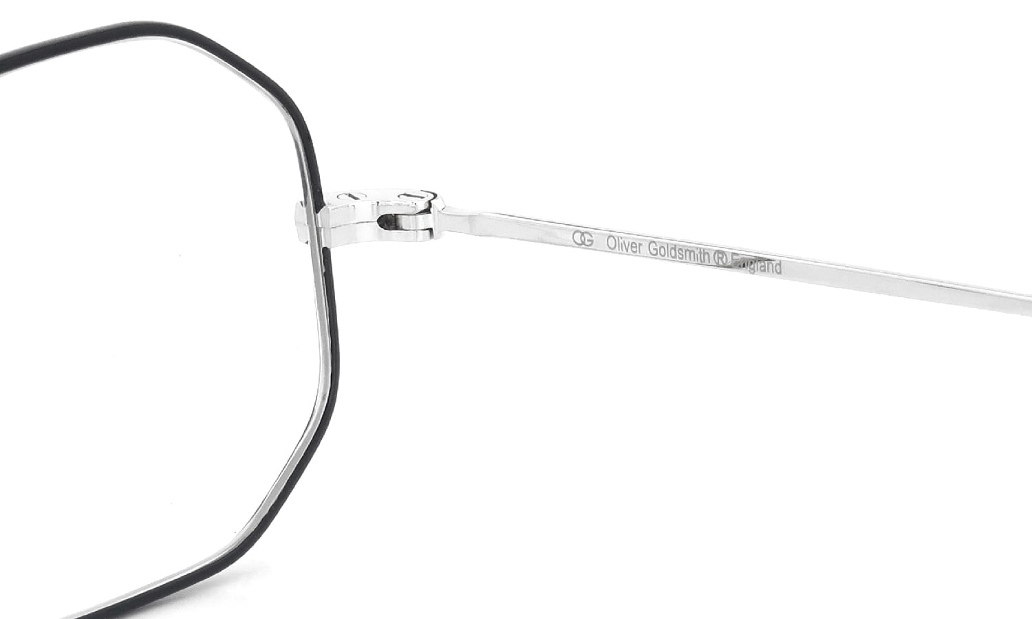 OLIVER GOLDSMITH メガネ通販 Oliver Octag 46size Silver BK