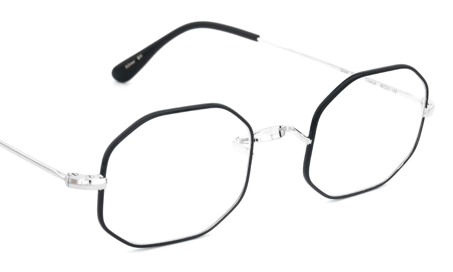 OLIVER GOLDSMITH メガネ通販 Oliver Octag 46size Silver BK