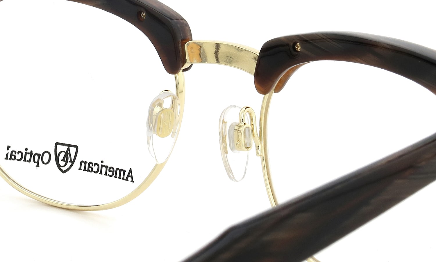 American Optical メガネ通販 Sirmont Chocolate Gold 51size