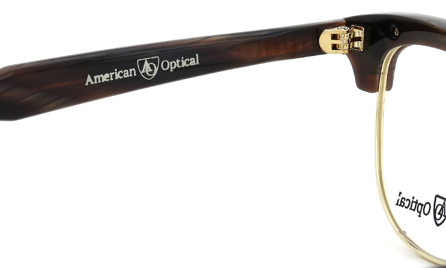 American Optical メガネ通販 Sirmont Chocolate Gold 51size