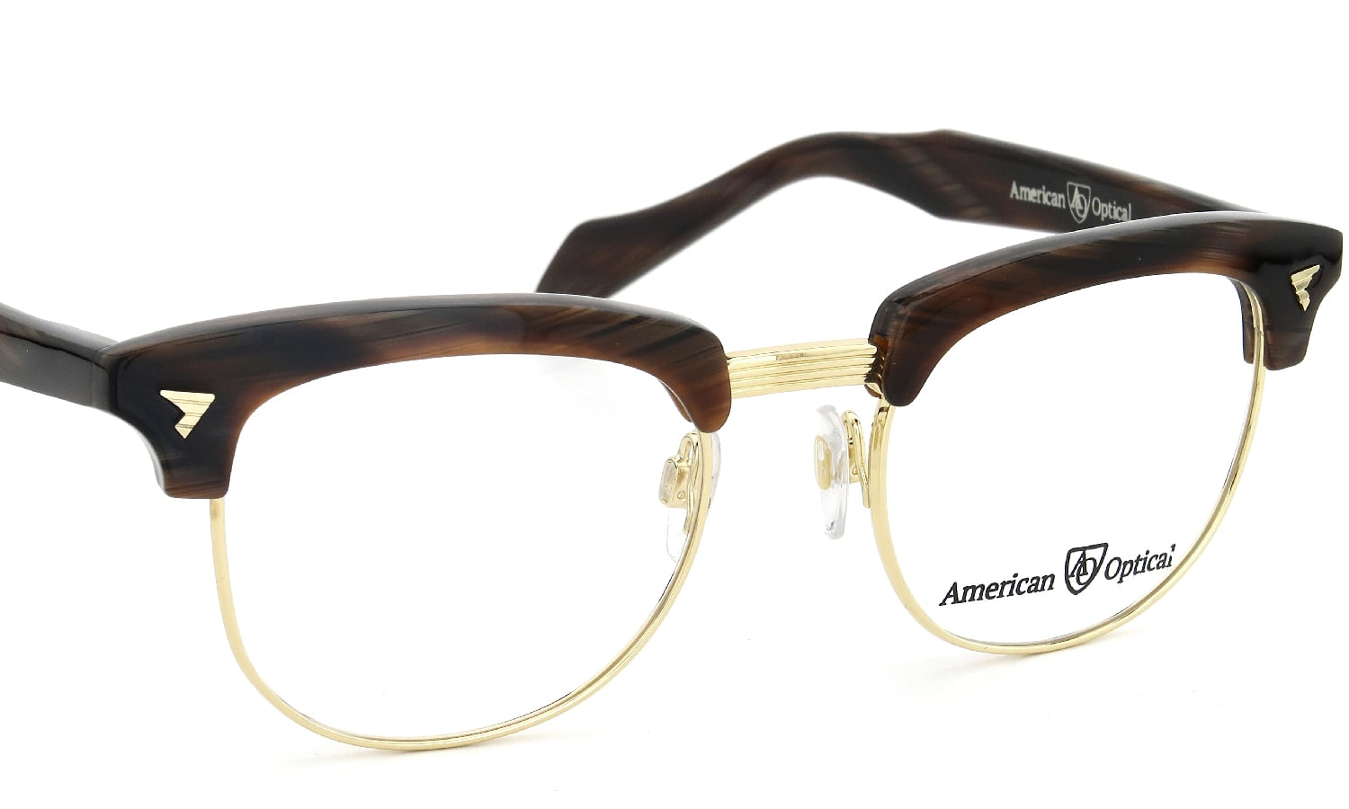 American Optical メガネ通販 Sirmont Chocolate Gold 51size