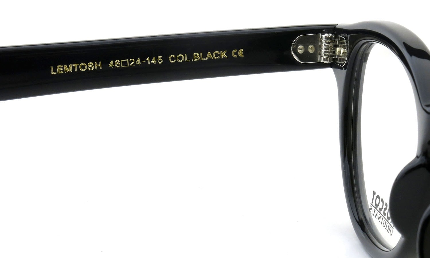 MOSCOT メガネ通販 LEMTOSH BLACK 46size