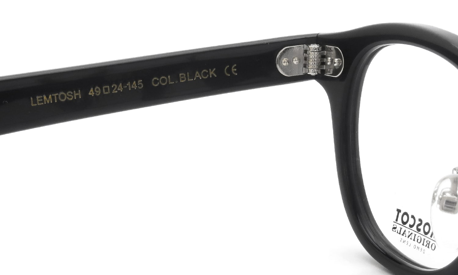 MOSCOT メガネ通販 LEMTOSH-MP BLACK 49size(L)