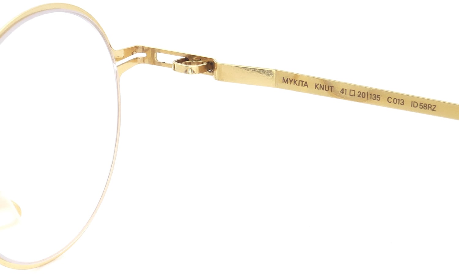 MYKITA メガネ通販 KNUT COL.013 Glossy Gold