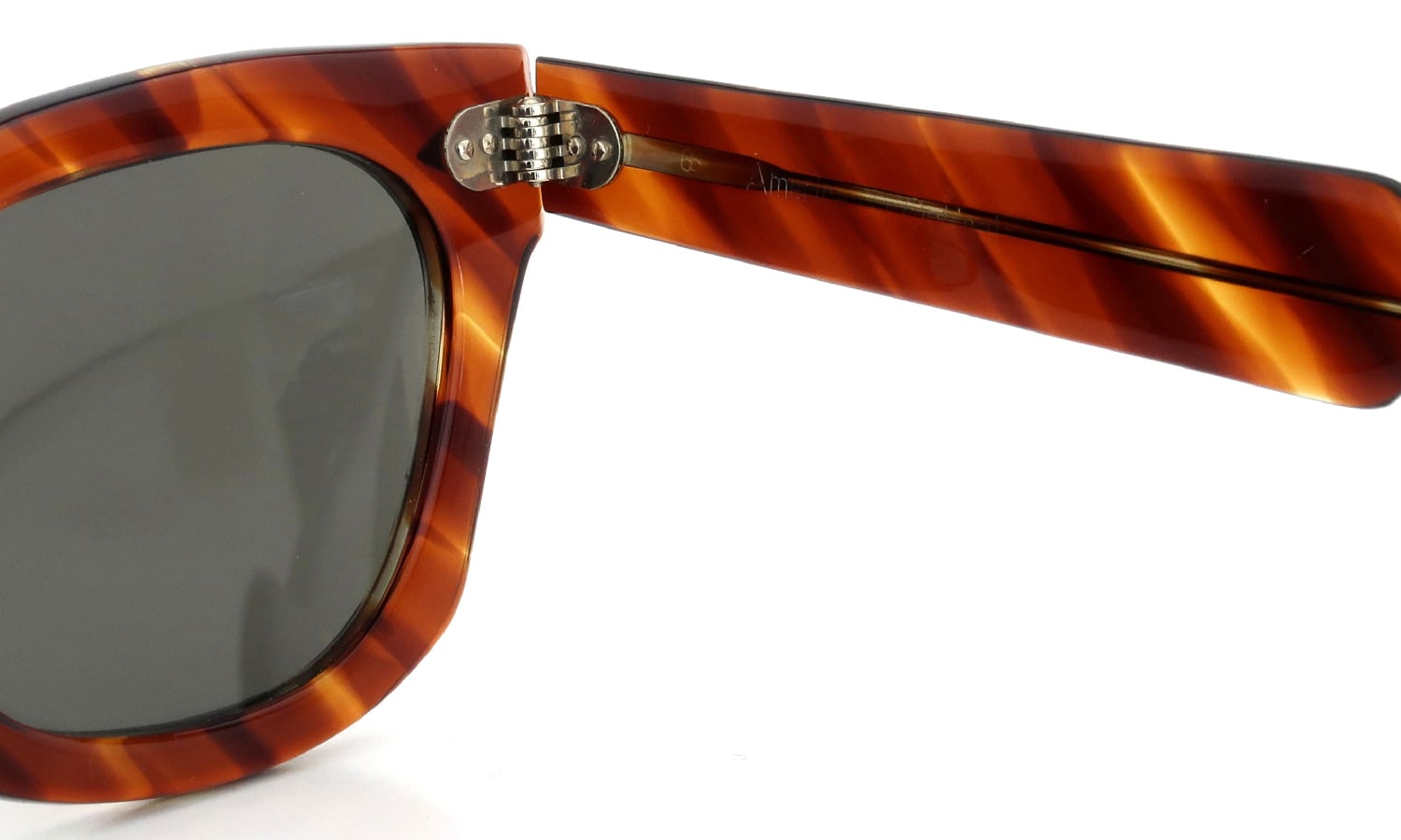 American Optical vintage サングラス通販 推定1950年代〜1960年代 Square TRUE-COLOR 55-22 Demi-Amber