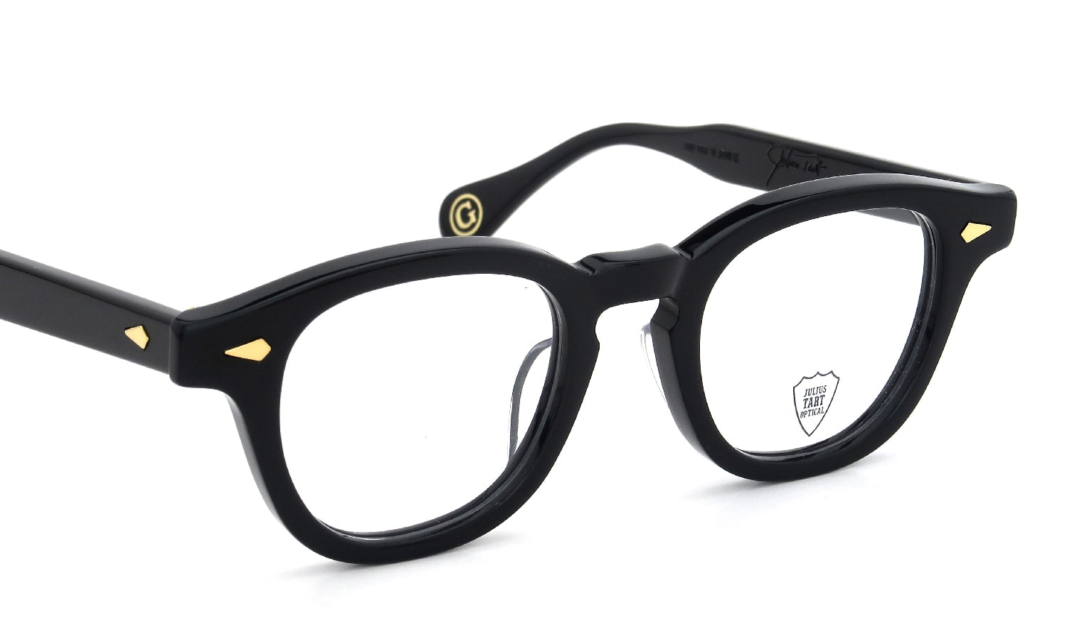 JULIUS TART OPTICAL AR Gold Series メガネ通販 AR-46-22 PL-002A BLACK