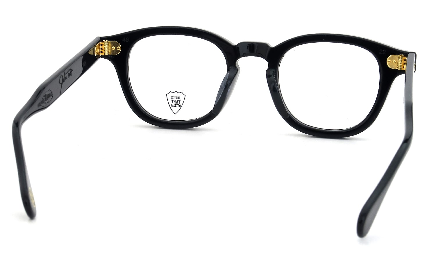 JULIUS TART OPTICAL AR Gold Series メガネ通販 AR-46-22 PL-002Ab BLACK