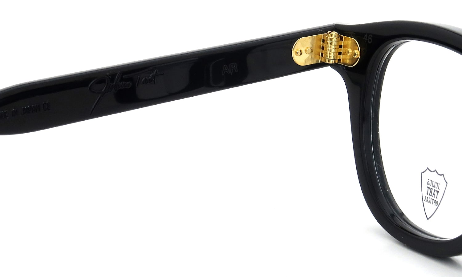 JULIUS TART OPTICAL AR Gold Series メガネ通販 AR-46-22 PL-002Ab BLACK