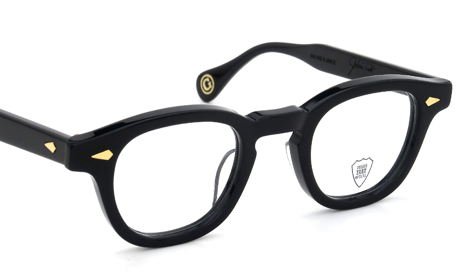 JULIUS TART OPTICAL AR Gold Series メガネ通販 AR-44-24 PL-101A BLACK