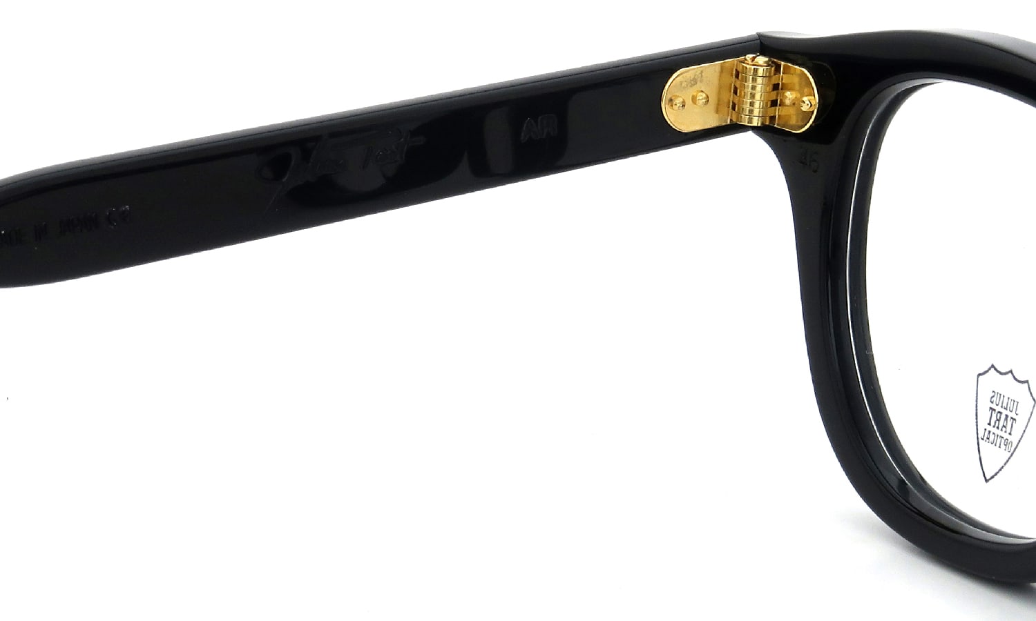 JULIUS TART OPTICAL AR Gold Series メガネ通販 AR-46-24 PL-102A BLACK