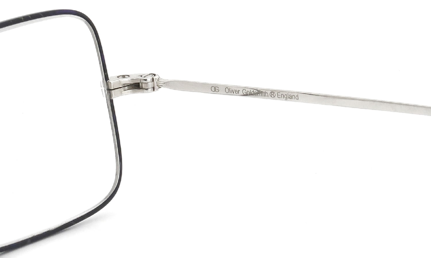 Oliver Goldsmith メガネ通販 Oliver Oblong 48size Silver MS