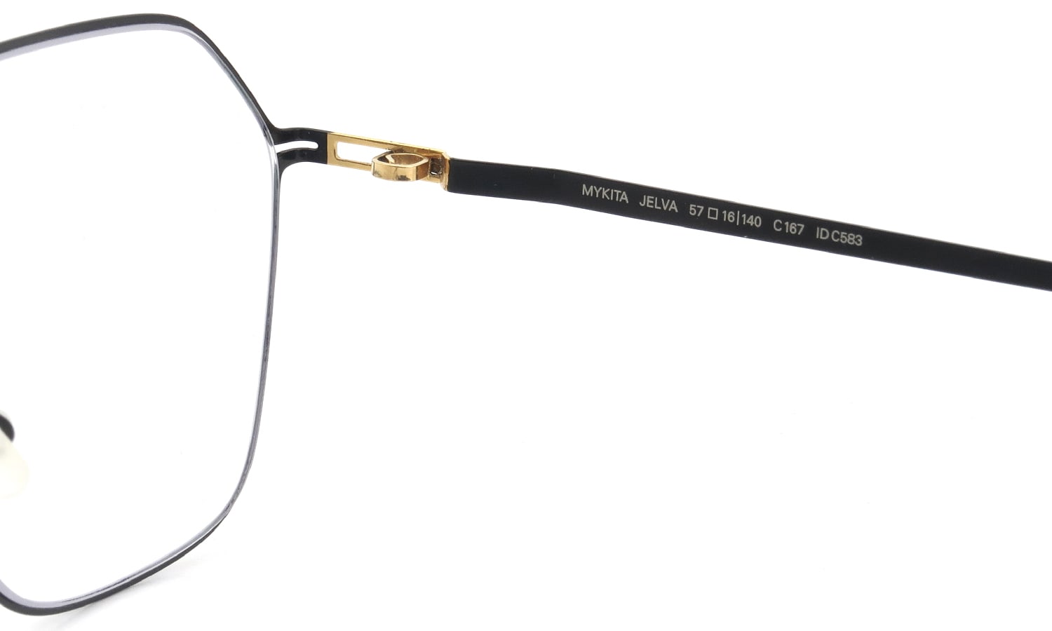 MYKITA メガネ通販 JELVA COL.167 Gold/Jet Black