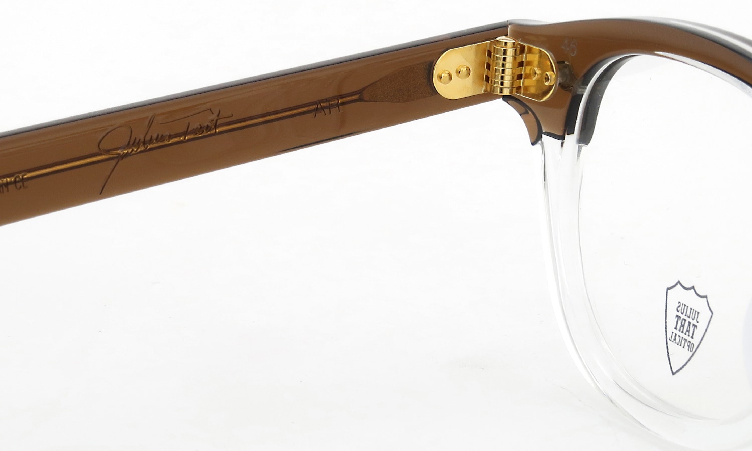 JULIUS TART OPTICAL AR Gold Series メガネ通販 AR-46-22 PL-002EA BROWN BROW