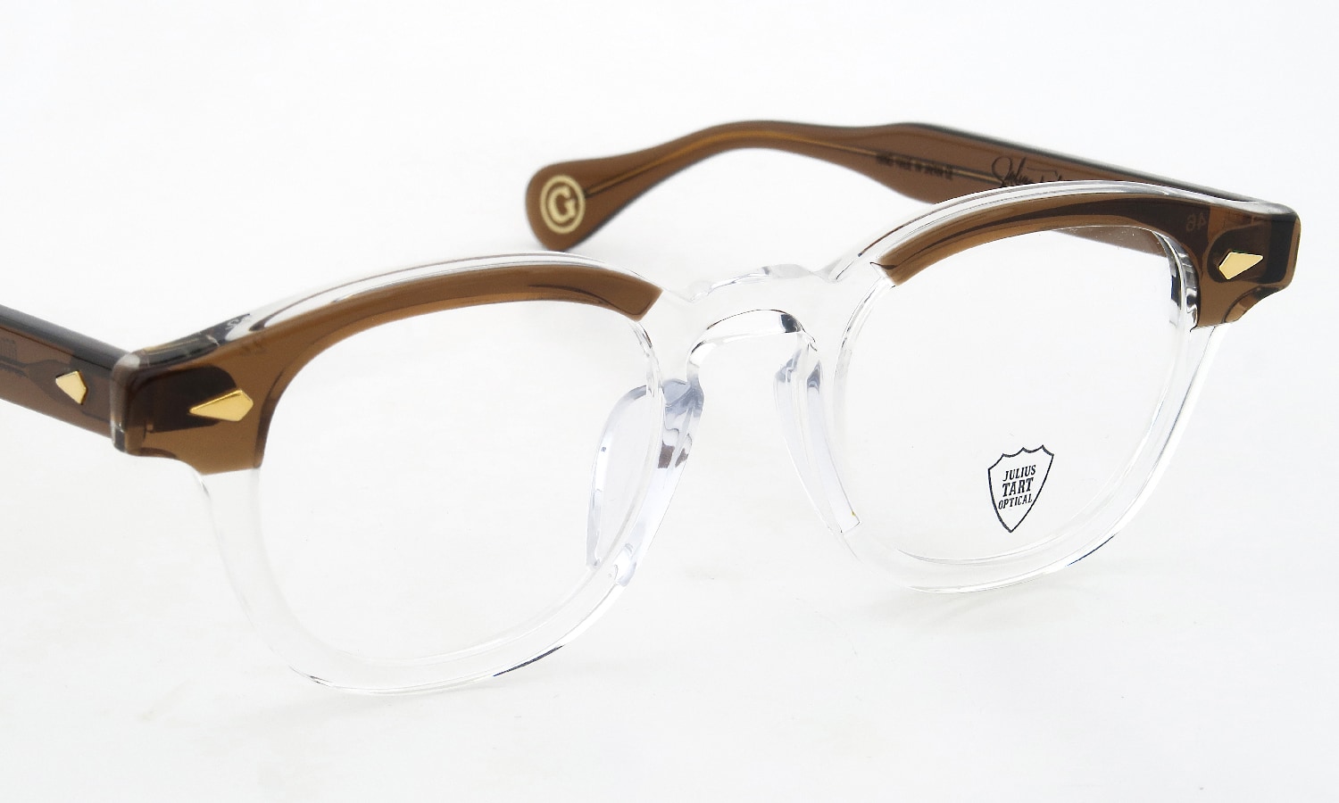 JULIUS TART OPTICAL AR Gold Series メガネ通販 AR-46-22 PL-002EA BROWN BROW