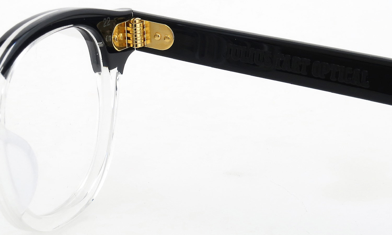 JULIUS TART OPTICAL AR Gold Series メガネ通販 AR-46-22 PL-002DA BLACK BROW