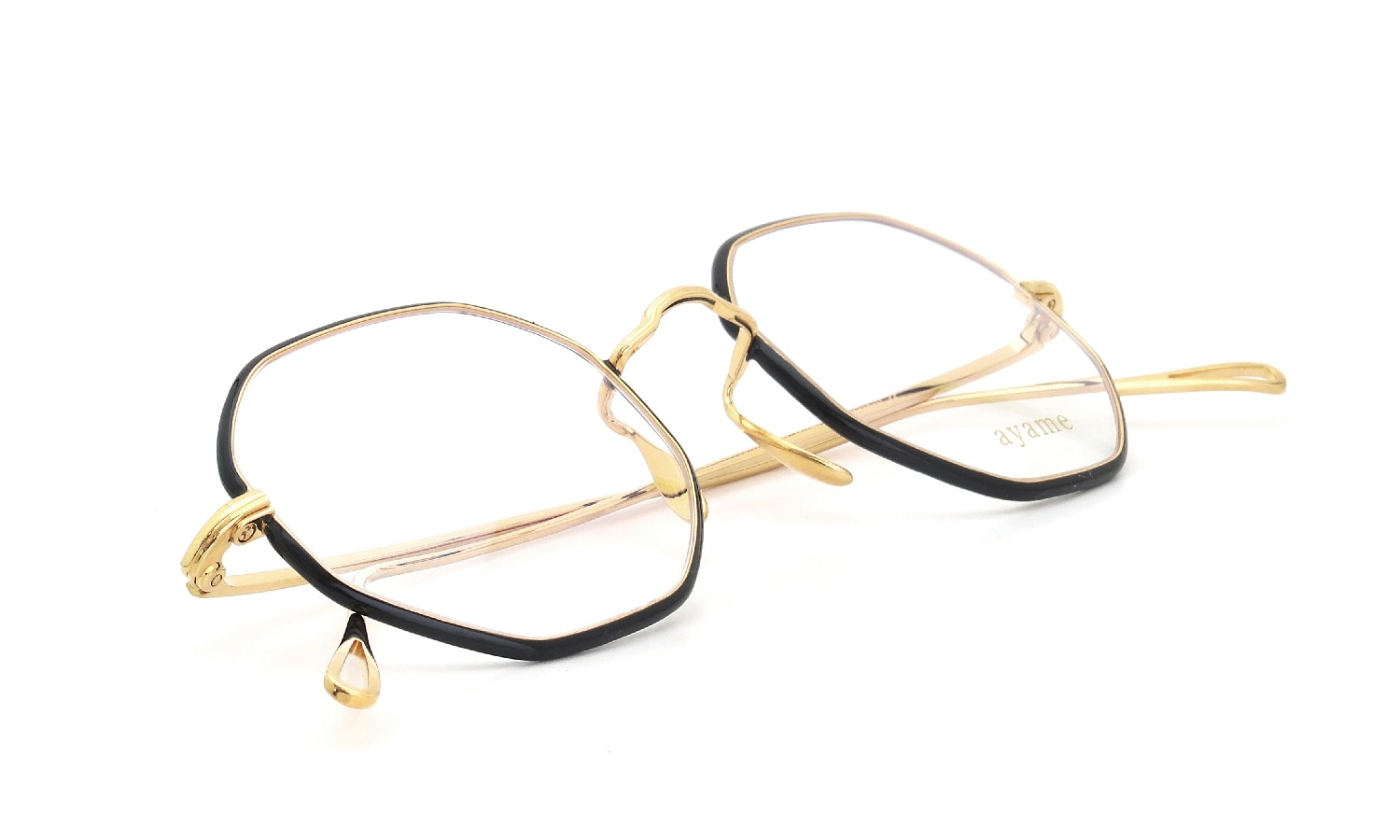 ayame for ポンメガネ 限定生産メガネ通販 OCTA 47size BKG