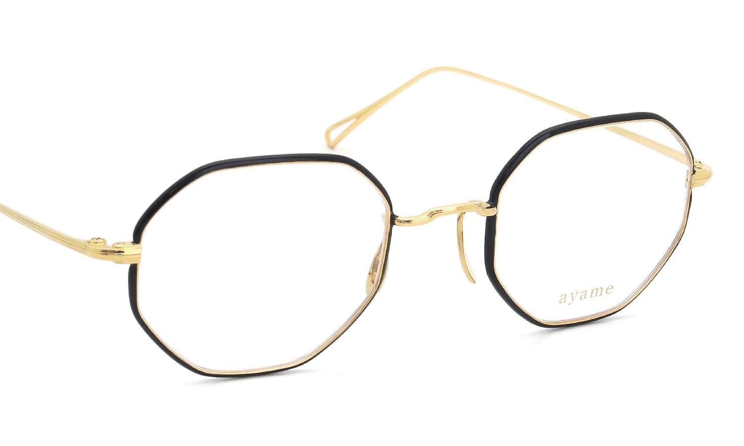 ayame for ポンメガネ 限定生産メガネ通販 OCTA 47size BKG