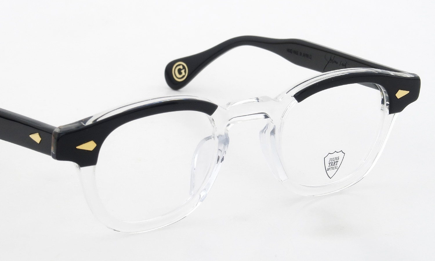 JULIUS TART OPTICAL AR Gold Series メガネ通販 AR-44-24 BLACK BROW PL-101DA