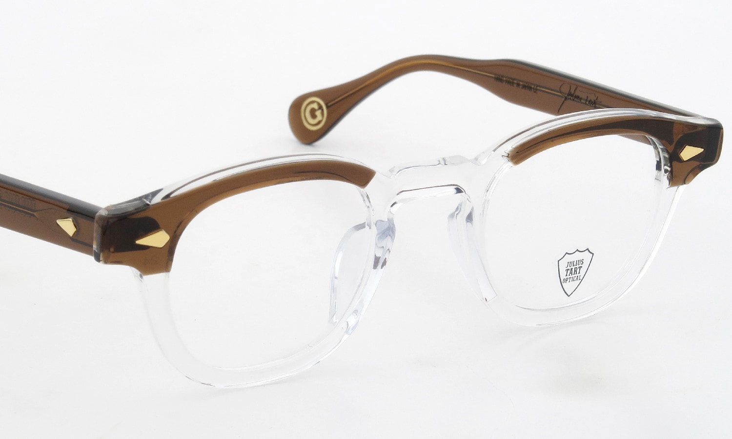 JULIUS TART OPTICAL AR Gold Series メガネ通販 AR-44-24 BROWN BROW PL-101EA