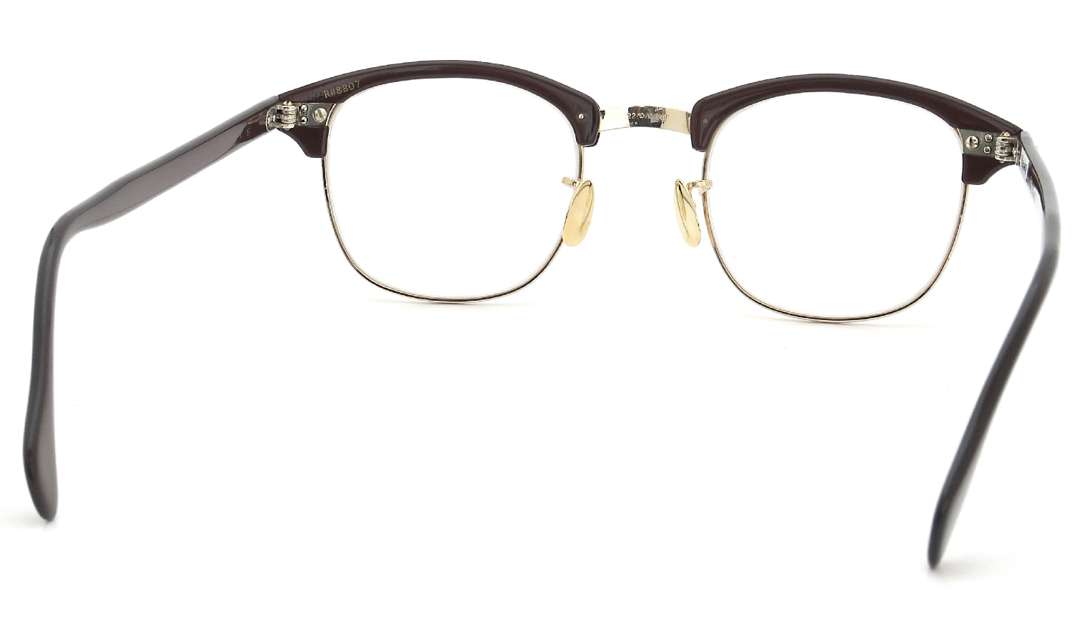 American Optical vintage メガネ 推定1950年代〜1960年代 SIRMONT BR-YG 46-22 #8807