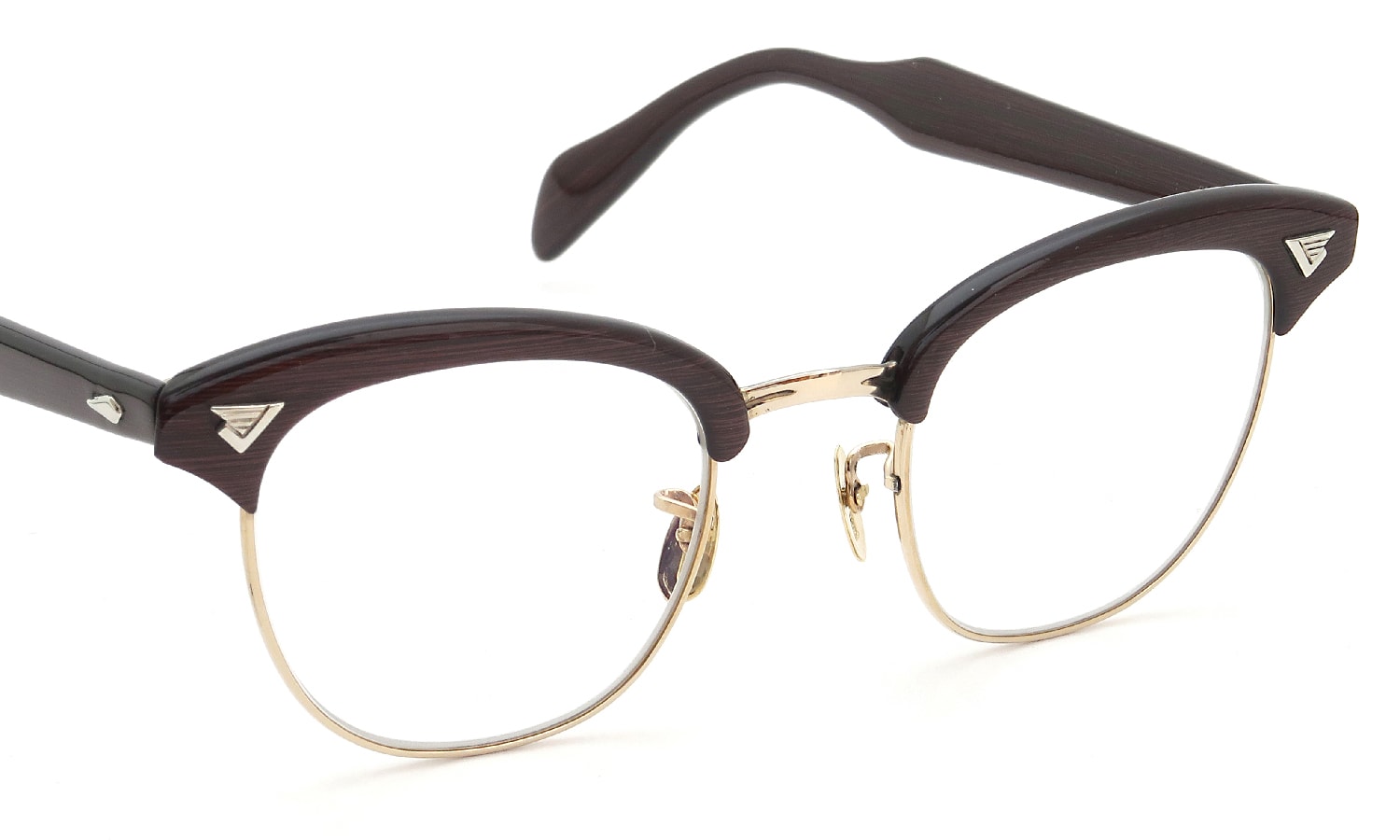 American Optical メガネ通販 推定1950年代〜1960年代 INFLUENTIAL A602 BST-YG 46-22 #226842