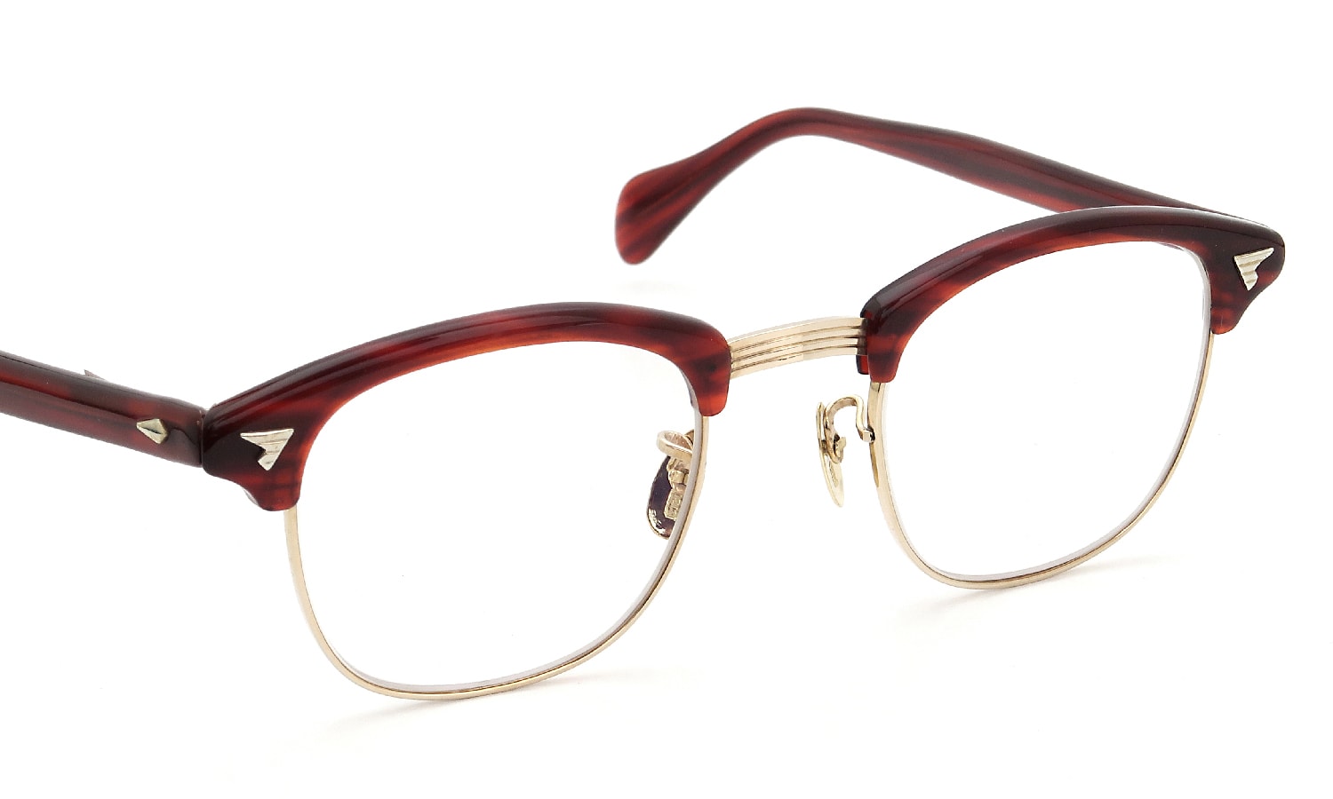 American Optical vintage メガネ通販 推定1950年代〜1960年代 SIRMONT RS-YG 1/10 12KGF 46-22 #229730