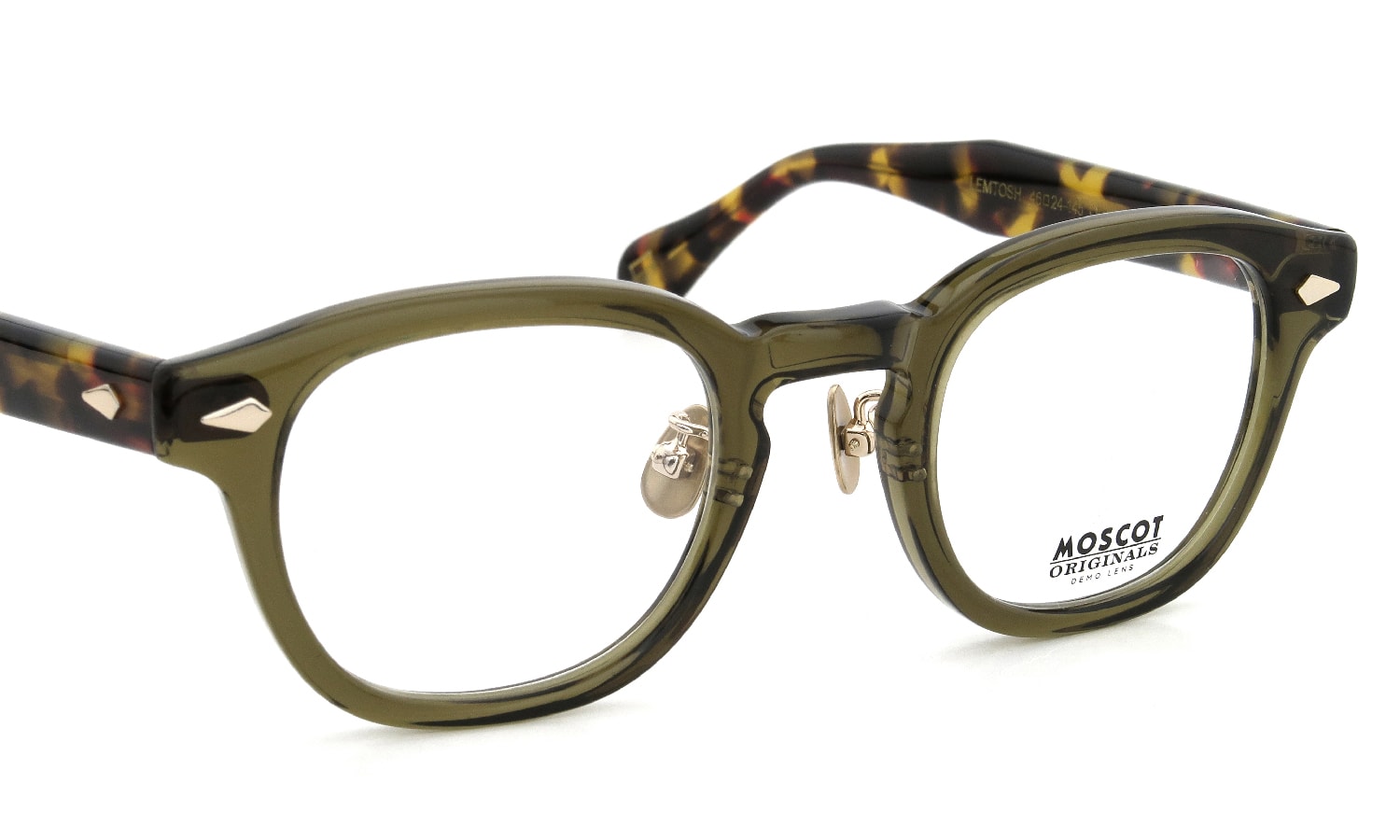 MOSCOT 限定生産メガネ通販 LEMTOSH 46size JPN LTD 15 OLIVE/TORTOISE