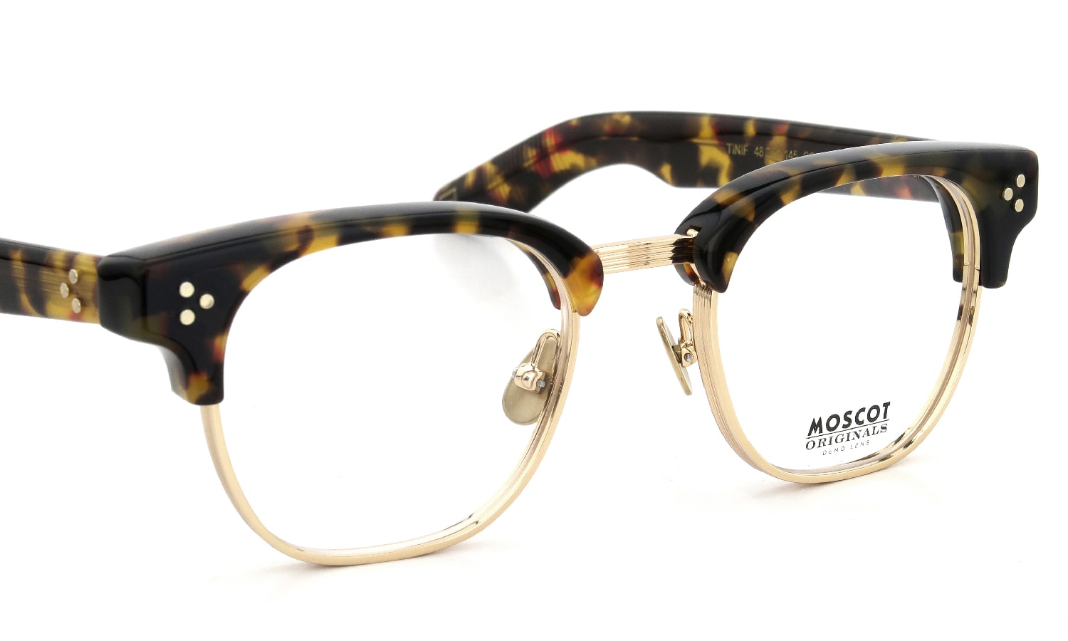 MOSCOT メガ通販ネ TINIF TORTOISE/GOLD