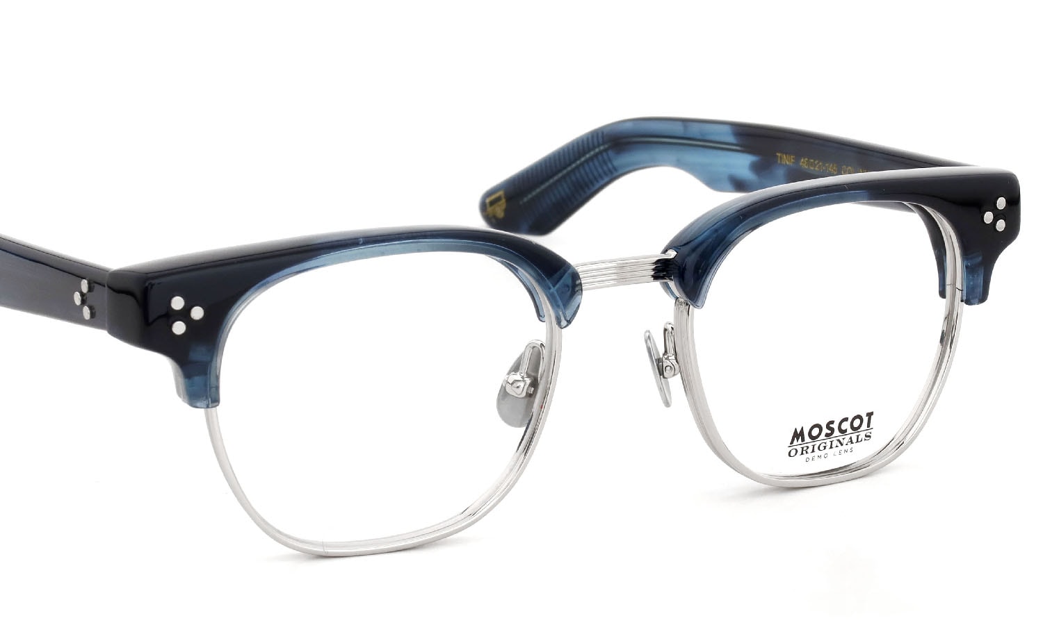 MOSCOT メガ通販ネ TINIF INK/SILVER