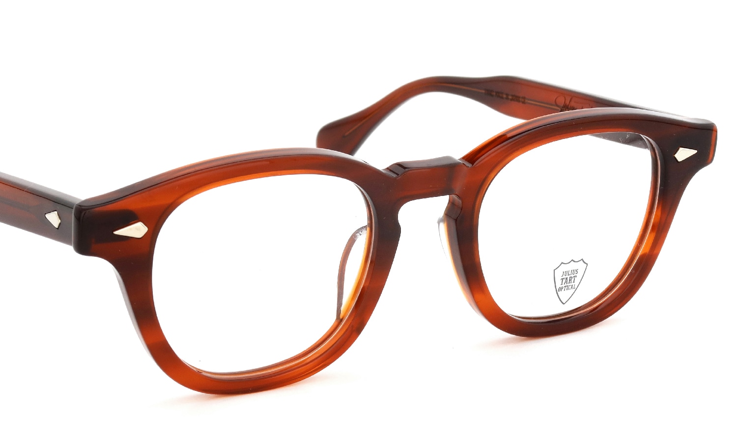 JULIUS TART OPTICAL メガネ通販 AR-48-22 PL-003G AMBER