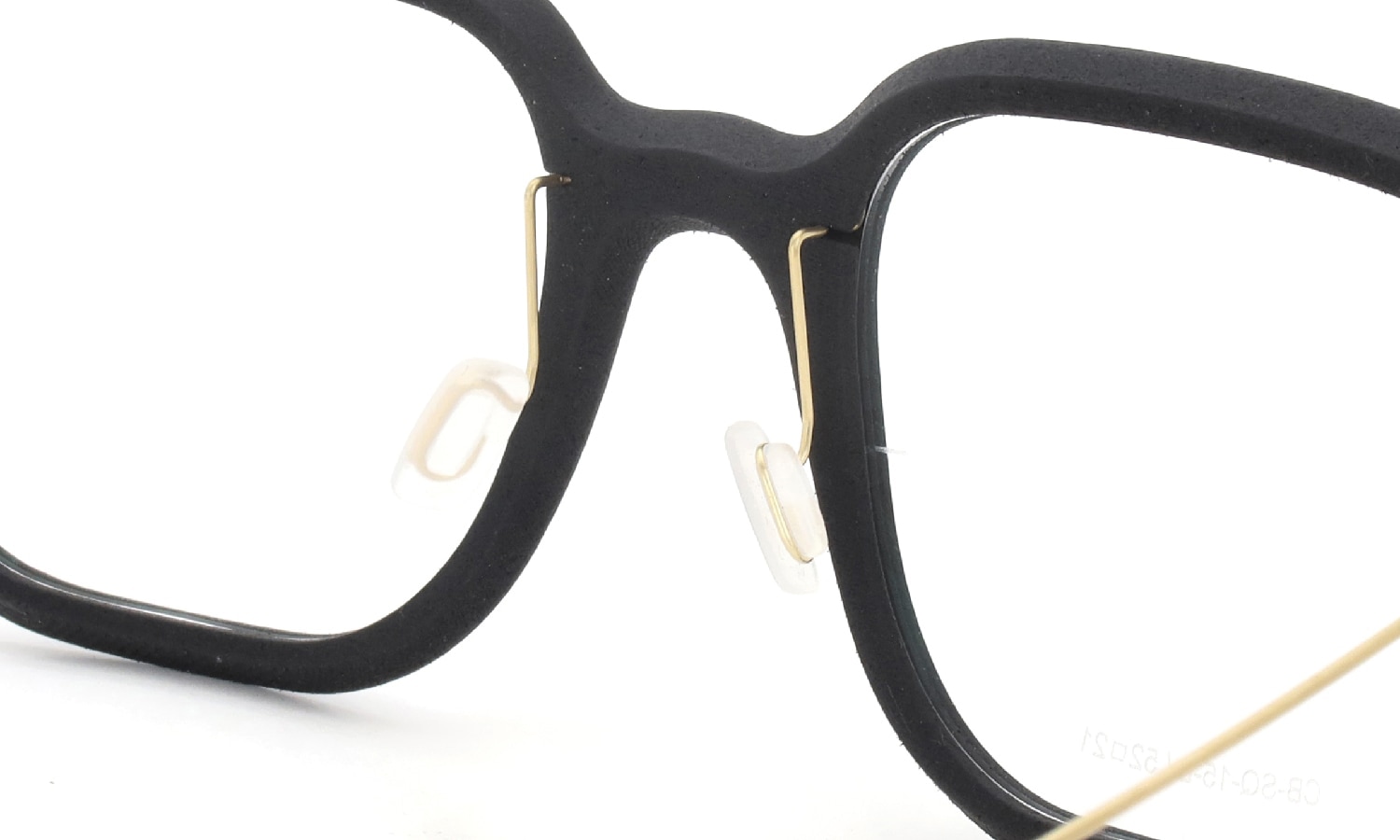 Annu メガネ通販 Square 15 L BLK-Float/Gold
