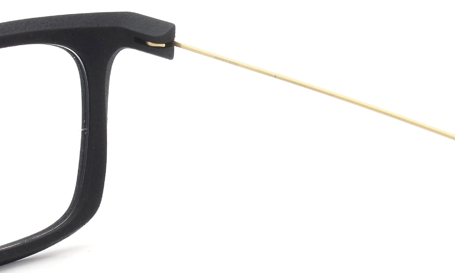 Annu メガネ通販 Square 20 L BLK-Float/Gold