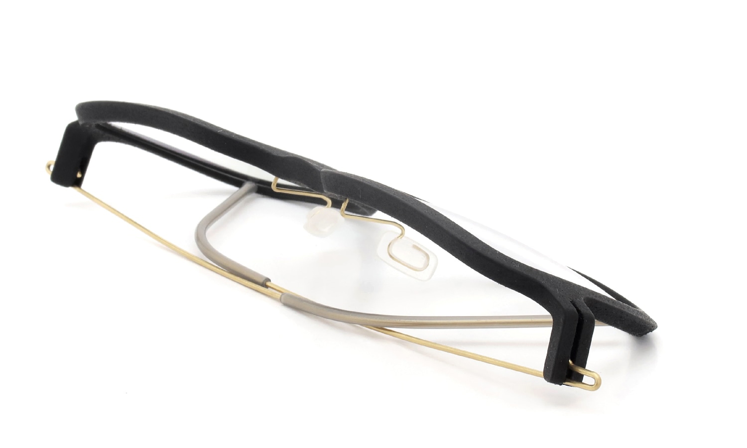 Annu メガネ通販 Square 15 L BLK-Float/Gold