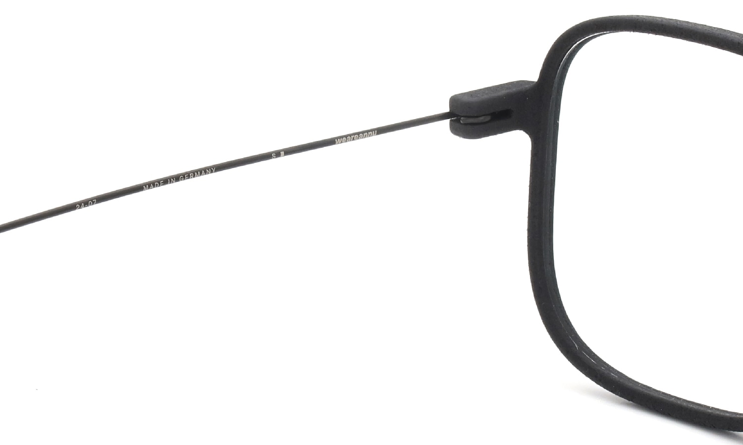 Annu メガネ通販 Square 17 M BLK-Float/Black