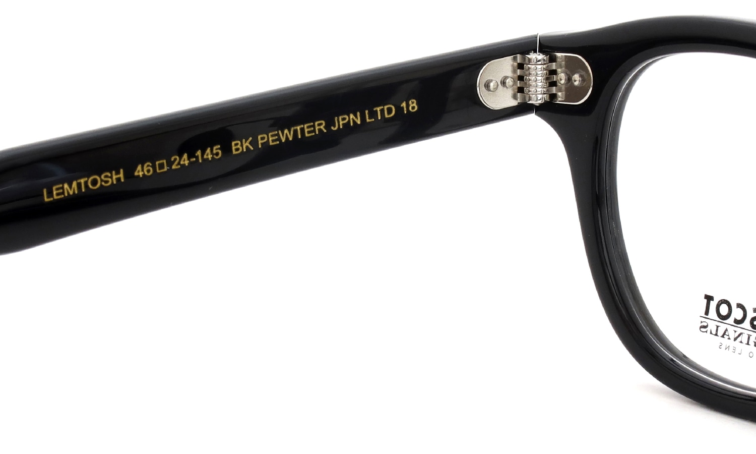 MOSCOT 限定生産メガネ通販 LEMTOSH 46size BK PEWTER JPN LTD 18