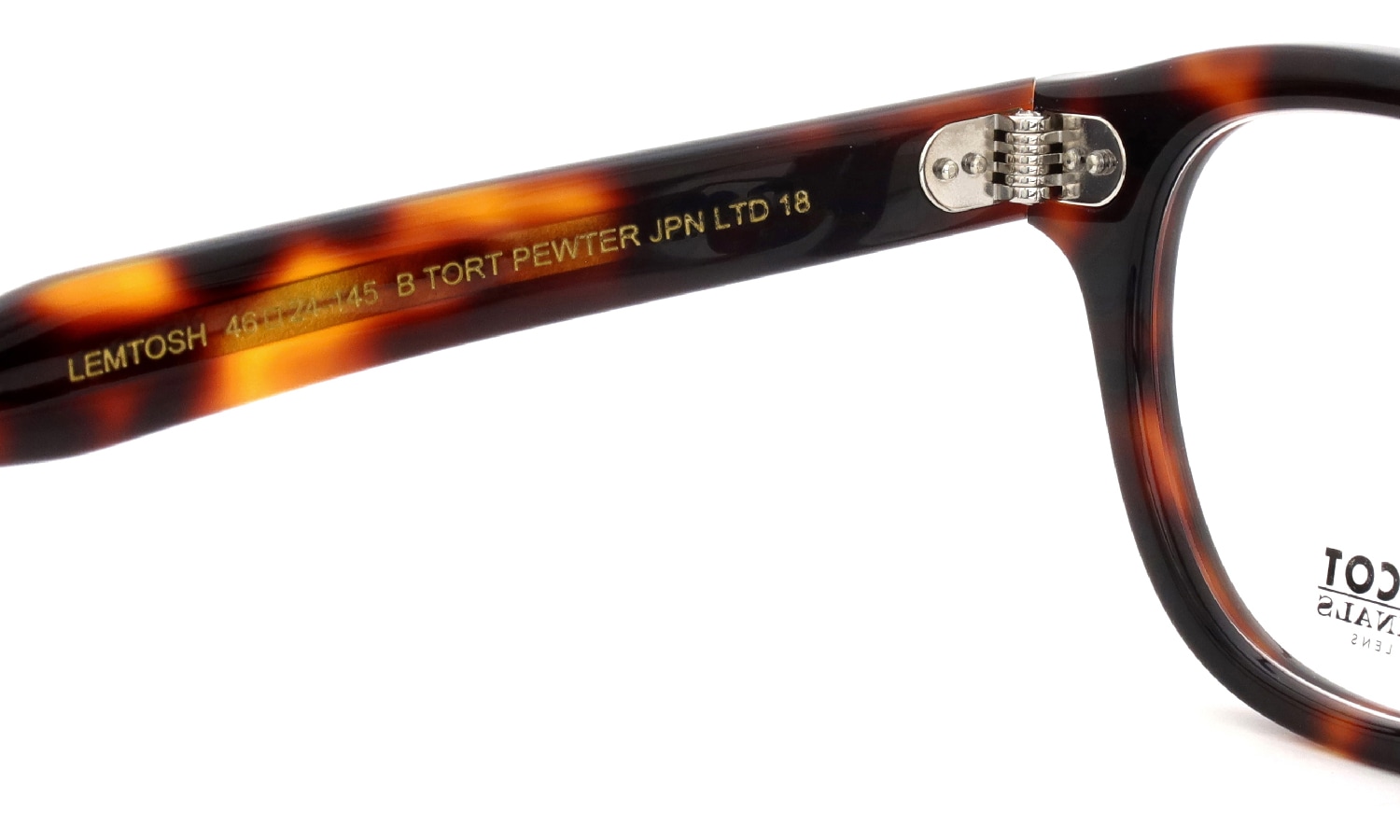 MOSCOT 限定生産メガネ通販 LEMTOSH 46size B TORT PEWTER JPN LTD 18