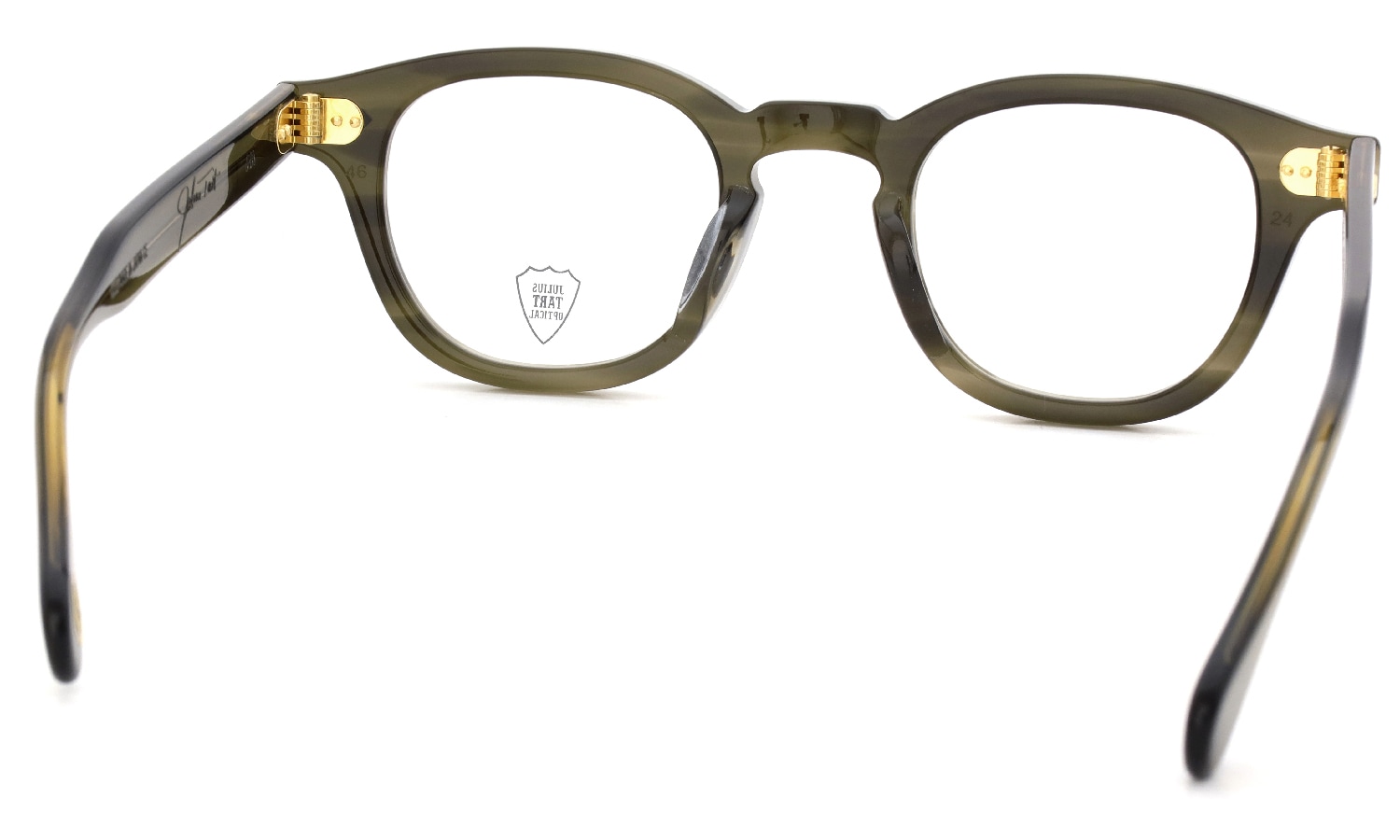 JULIUS TART OPTICAL AR Gold Series メガネ通販 AR-46-24 OLIVE GREEN SASA