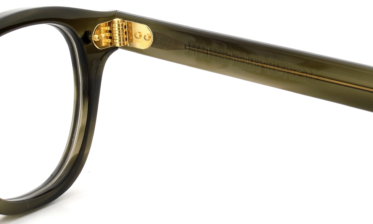 JULIUS TART OPTICAL AR Gold Series メガネ通販 AR-46-24 OLIVE GREEN SASA