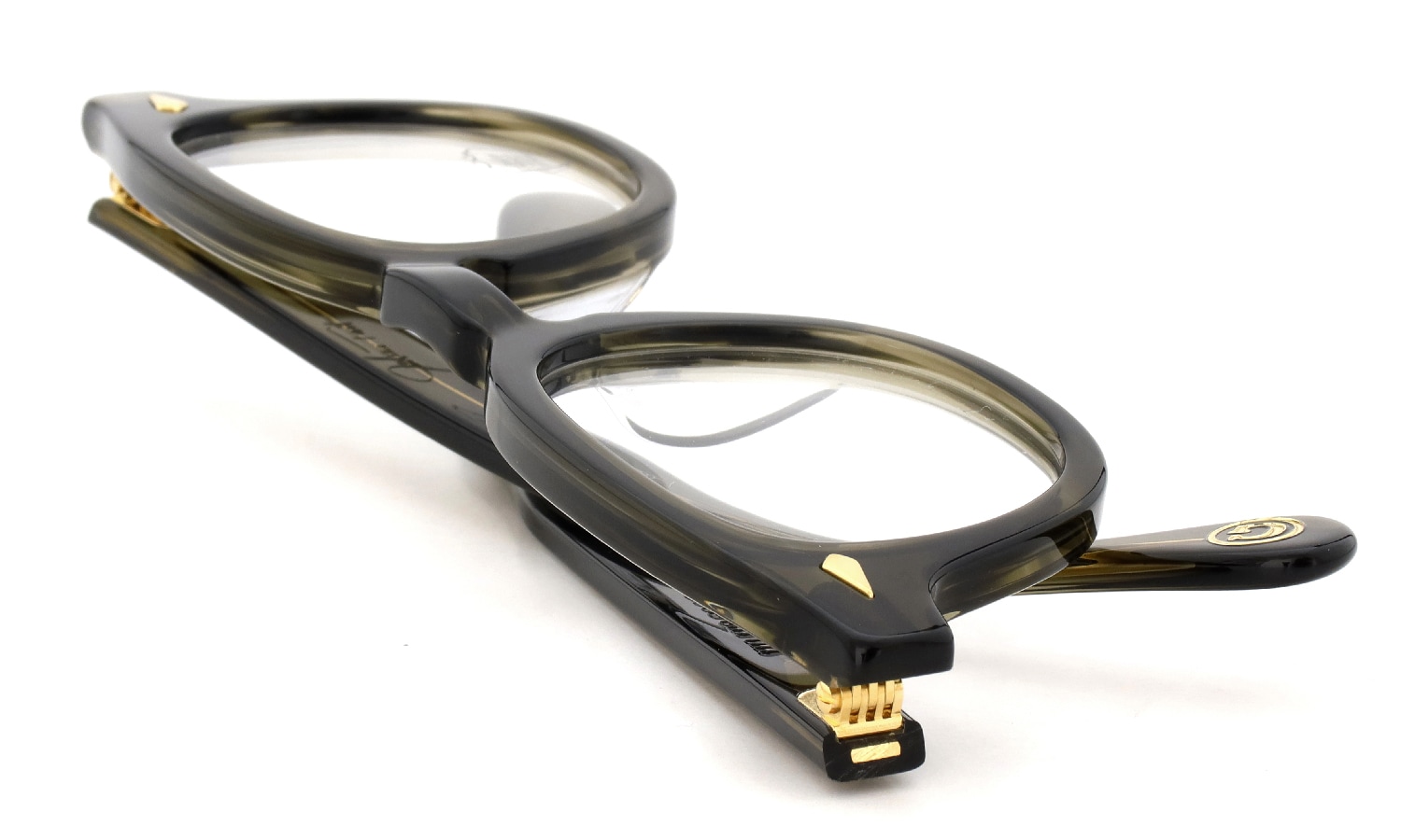JULIUS TART OPTICAL AR Gold Series メガネ通販 AR-46-24 OLIVE GREEN SASA